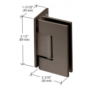 Gun Metal Grey Wall To Glass Hinge H30-GM